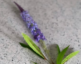 Blue Violet Silk Lavender – Artificial Floral Stem, 39cm