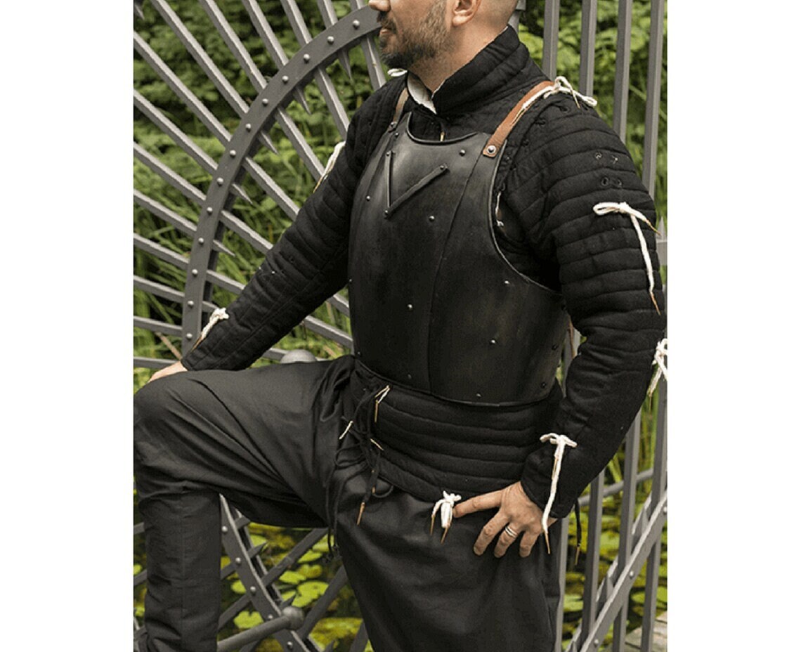 Darkened Churburg Breastplate Cuirass Steel Armour - Etsy