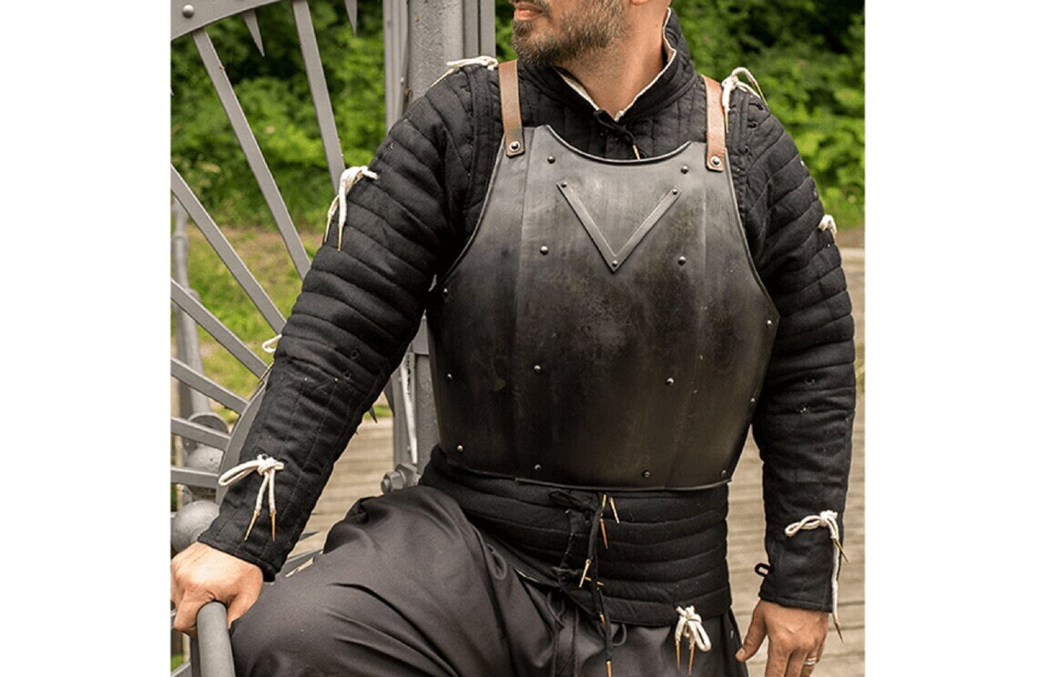 Darkened Churburg Breastplate Cuirass Steel Armour - Etsy