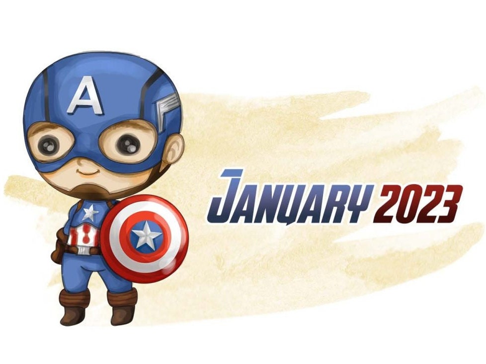 Avengers 2023 Printable Calendar - Etsy