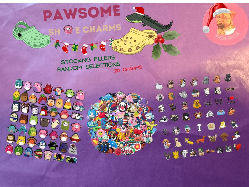 Christmas Stocking Filler Jibbitz Croc Charms Decorations Etsy UK