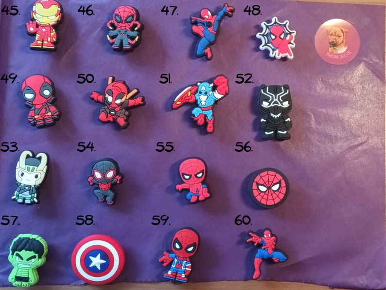 Marvel DC Superheroes Jibbitz Croc Charms Decorations Etsy Australia