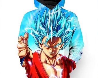 Goku hoodie - Etsy México Goku hoodie - Etsy México