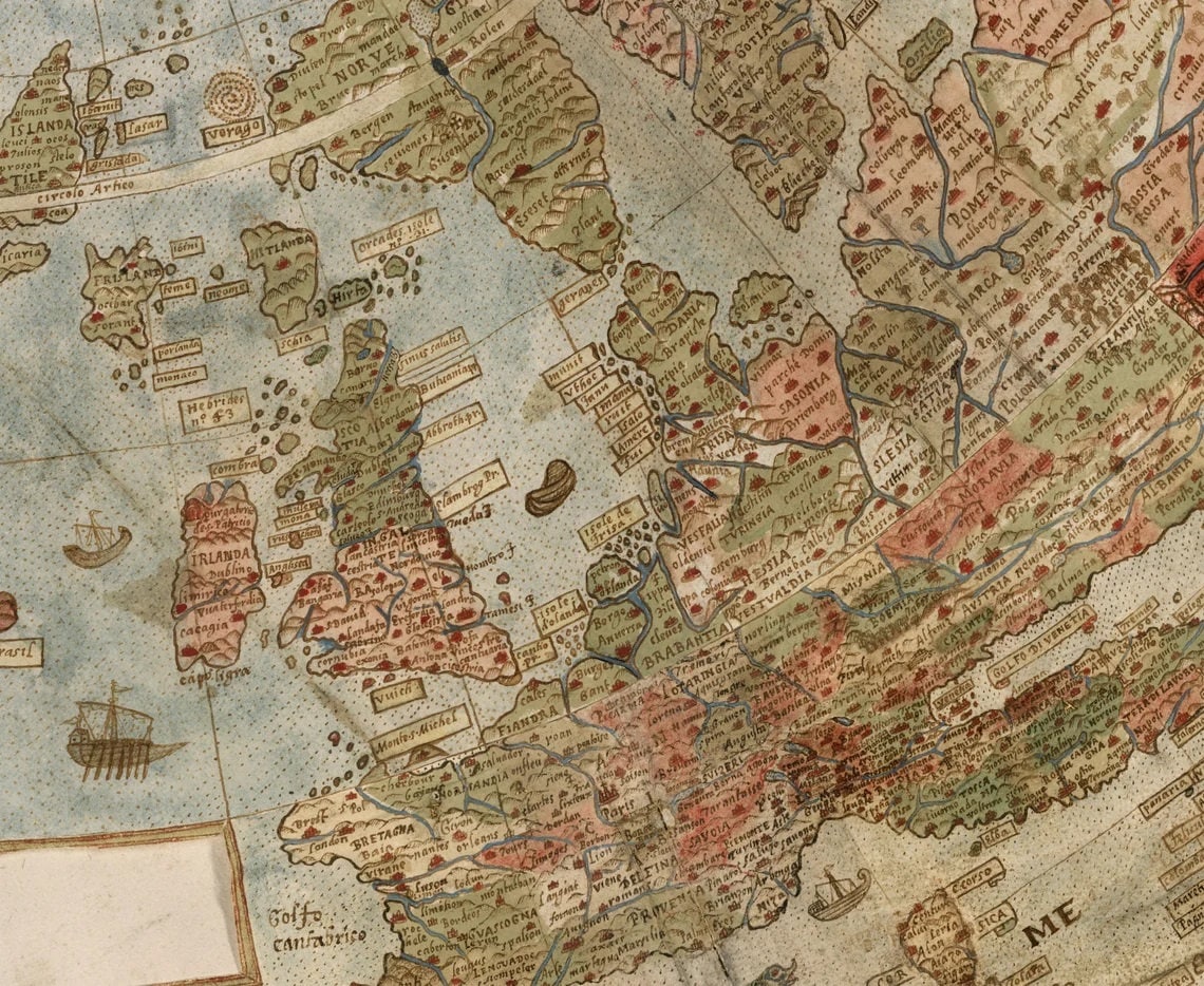 Ancient Flat Earth Map 1587 By Monte Urbano Large World Map Wall Chart Ancient flat earth map 1587 by monte urbano large world map wall chart