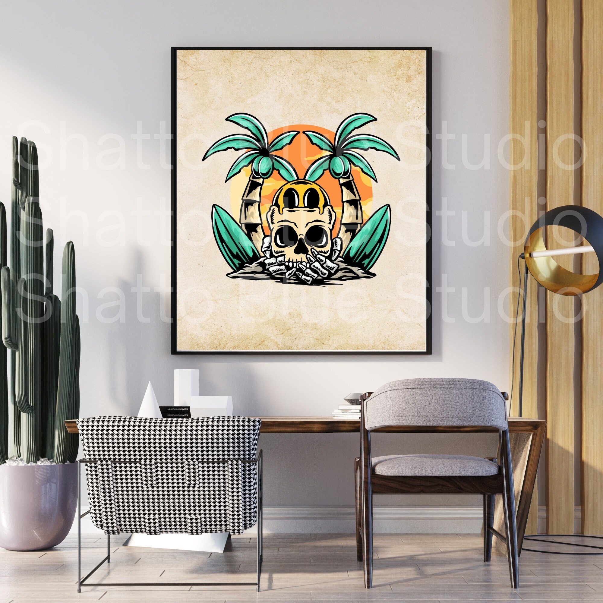 SUN SURF サンサーフ TRADITIONAL TATTOO MOTIF SUN SURF - TRADITIONAL TATTOO MOTIF / 半袖レーヨンシャツ