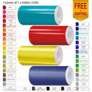 6&quot; Roll Vinyl Pin Stripes Pinstriping DIY Self Adhesive Line Car Tape Decals Stickers 152mm | 32ft 9.80m | AutoXtreme