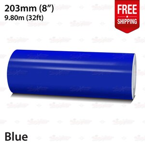 BLUE 8&quot; 203mm Roll Pin Stripe Car PinStriping Styling Trim Adhesive Line Tape Decal Vinyl Sticker | 32ft 9.80m | AutoXpress