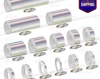 CHROME RAINBOW Roll Pin Stripe Car PinStriping Styling Trim Adhesive Line Tape Decor Decals Vinyl Stickers | 32ft 9.80m | FunXpress