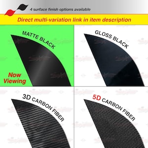 Performance Side Skirt Decals Racing Stripes MATTE BLACK Finish Vinyl ...