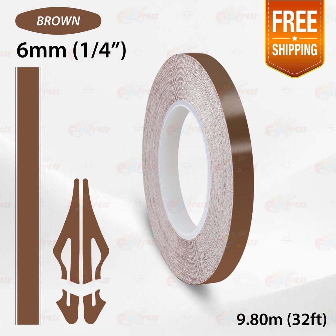 15mm 9/16 Vinyl Pinstriping PinStripe Car Body Styling Double Line Tape Sticker