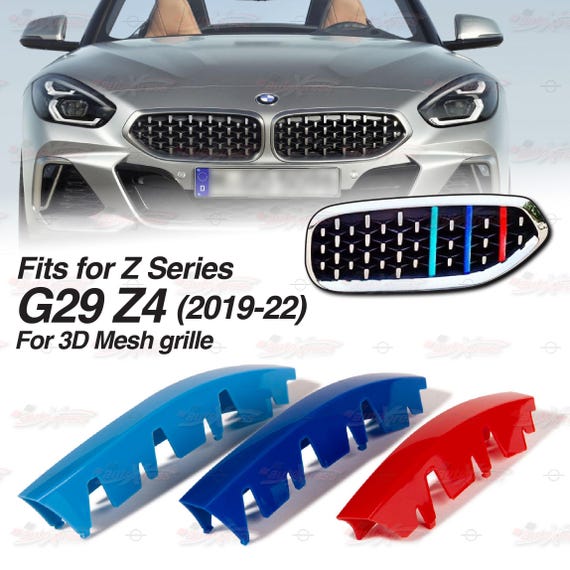 Performance 3D Mesh Kidney Grille 3 Color Cover Clips for