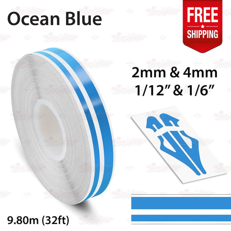 Blue Pinstripe Decals - Etsy