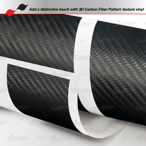 Performance Side Skirt Decals Racing Stripes 3D CARBON PATTERN Finish ...