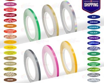 1/8" 3mm Roll PIN STRIPE Car PinStriping Styling Trim Adhesive Line TAPE Decals Vinyl Stickers | 32ft 9.80m | FunXpress