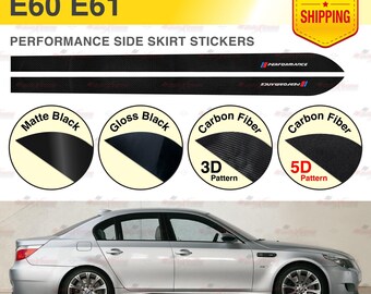 Performance Sport Side Skirt Stripes Body Decoration Vinyl Decals Graphic Stickers designed for BMW E60 E61 5 Series | AutoXtreme