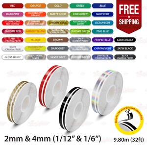 1/4 Pin striping stripe Vinyl tape decals stickers 6mm for cars & motorcycles e 1/4 Pin striping stripe Vinyl tape decals stickers 6mm for cars & motorcycles e
