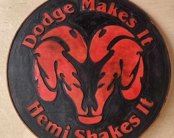 Dodge tabletop or wall deko