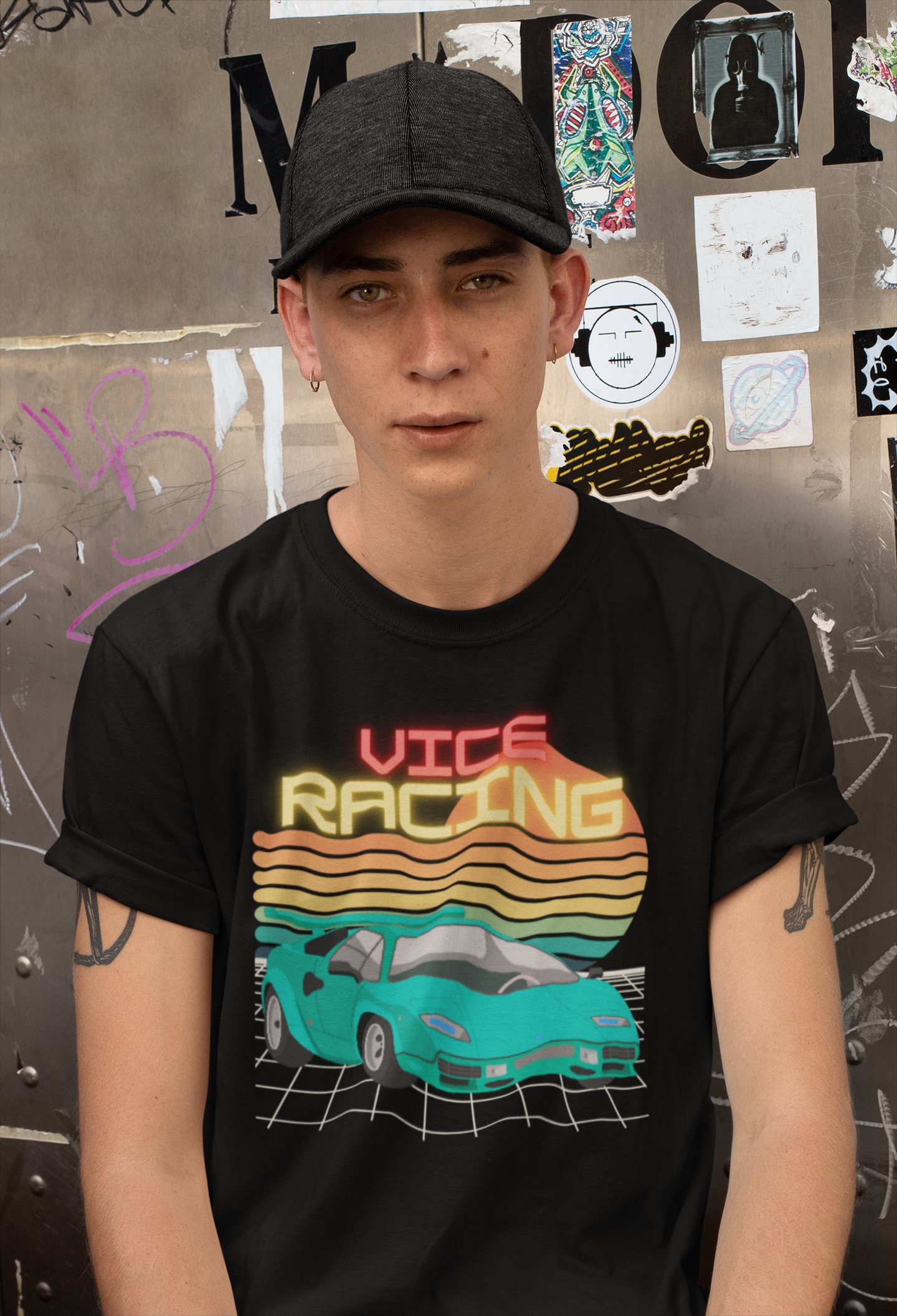 Retro Video Game Lamborghini T-shirt - Etsy