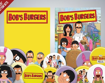 Bob&#39;s Burgers Pin-Back Buttons Set: Serve Up Some Sizzling Style!