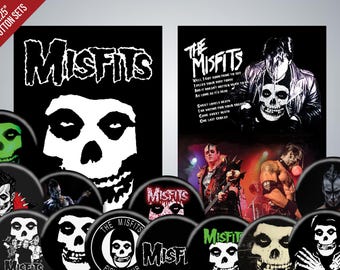 Misfits Pin-Back Buttons: Rock Your Punk Style