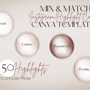 Instagram Story Highlight Covers | Instagram Highlight Icons | Instagram Stories| Virtual Assistant Templates | Canva Template | Coaches
