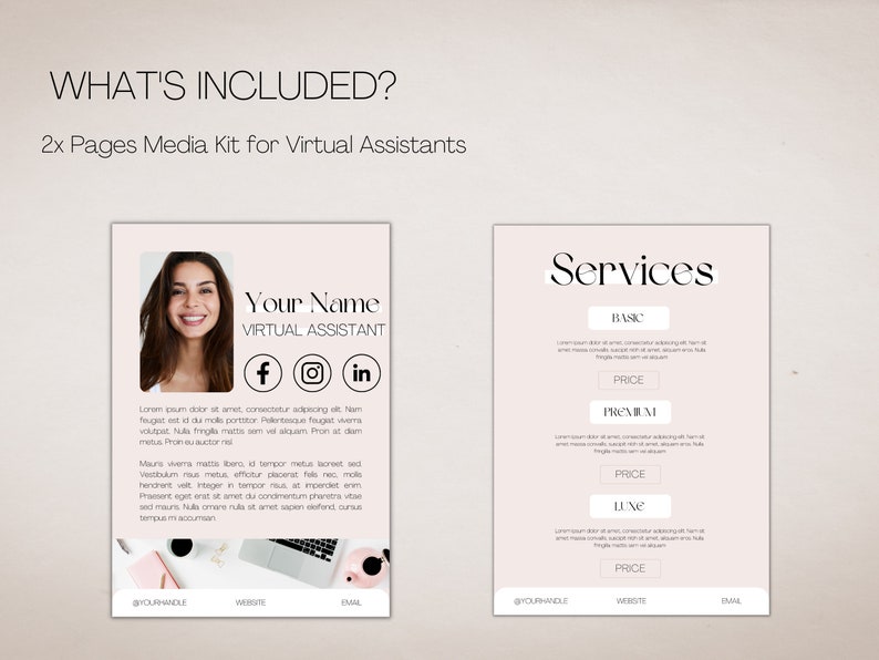 Media Kit Virtual Assistant Media Kit Services Media Kit Online Coach