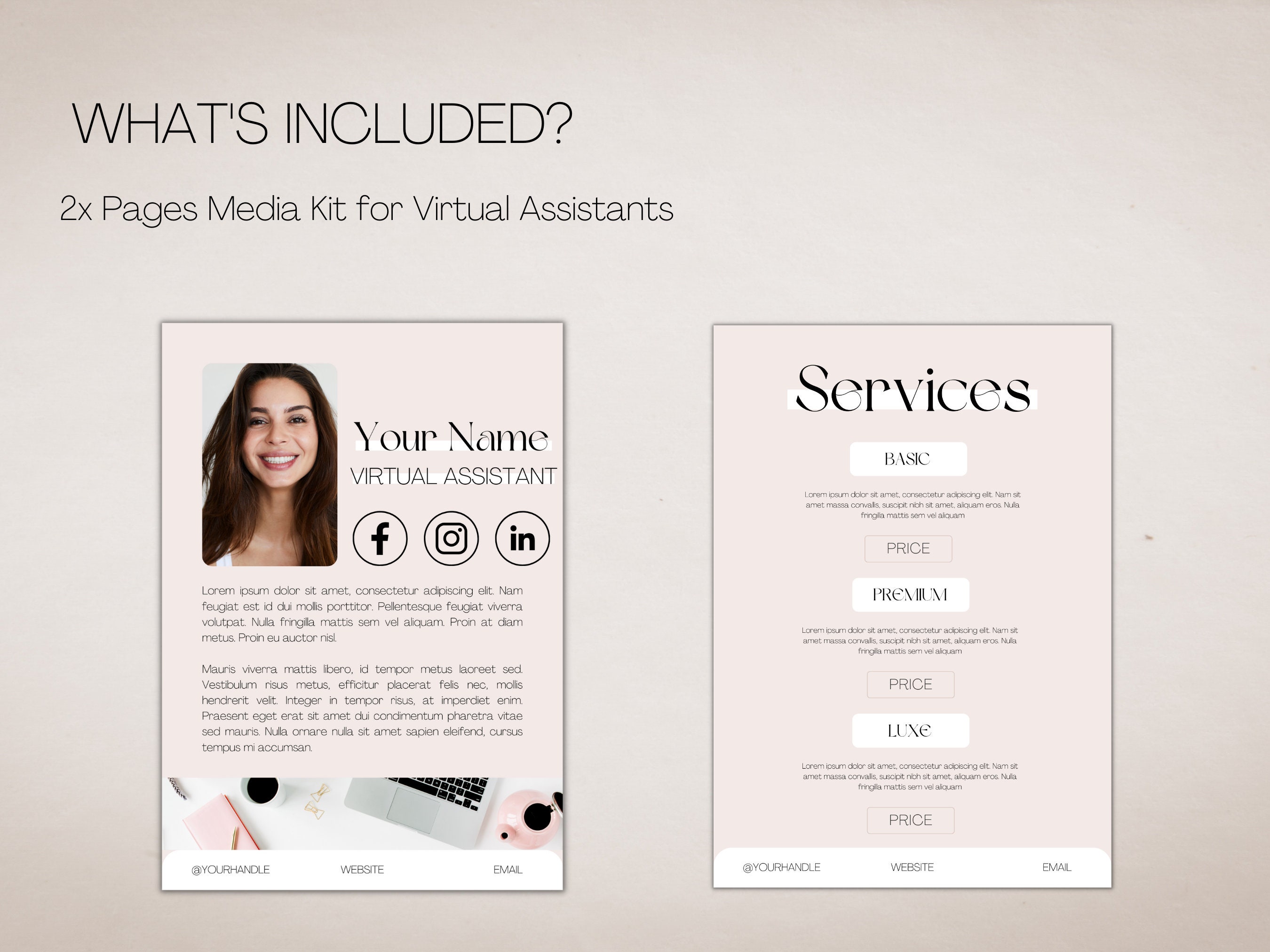 Media Kit Virtual Assistant Media Kit Services Media Kit Online Coach