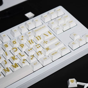 Blood Sacrifice Keycap Set-142 Keys, White Red PBT Cherry Profile Keycap Set,  Keycaps for ANSI Keyboard, Computer Keyboard Accessories. -  Australia