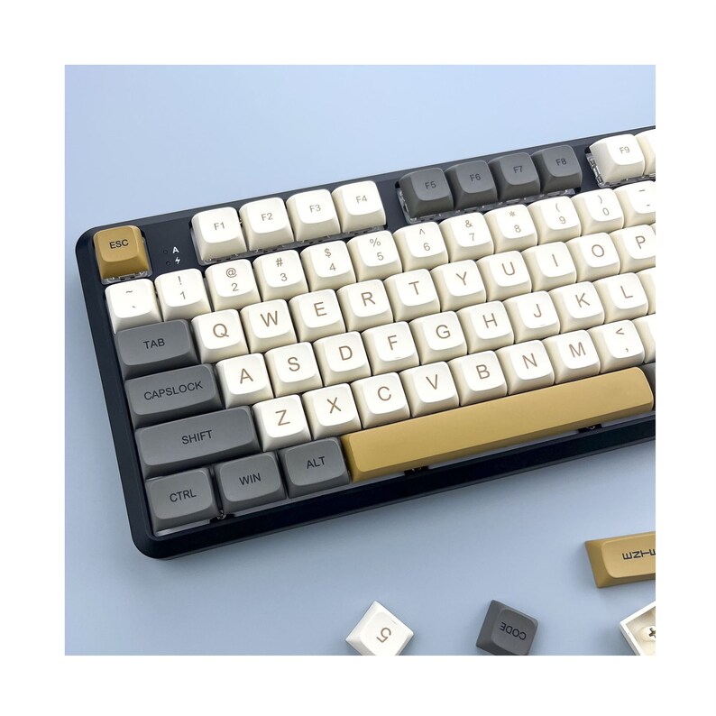 Minimalist Soy Milk Keycap Setwhite Keycap Set125pcs Etsy