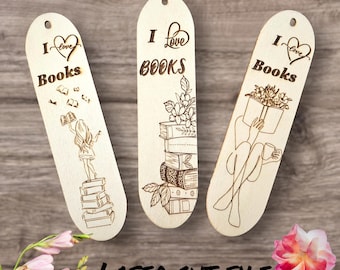 Bookmark SVG Bundle: Laser Cut Files, Engraving Template (Digital Product)
