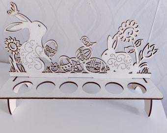 Easter Egg Holder SVG Laser Cut File: Table Decor (Digital Download)