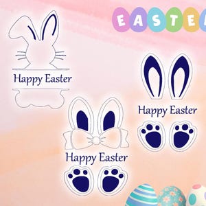 Happy Easter SVG PNG, AI fxg eps dxf jpg, bunny, easter Shirt svg, Easter decor, happy easter cut file, digital file easter, easter design