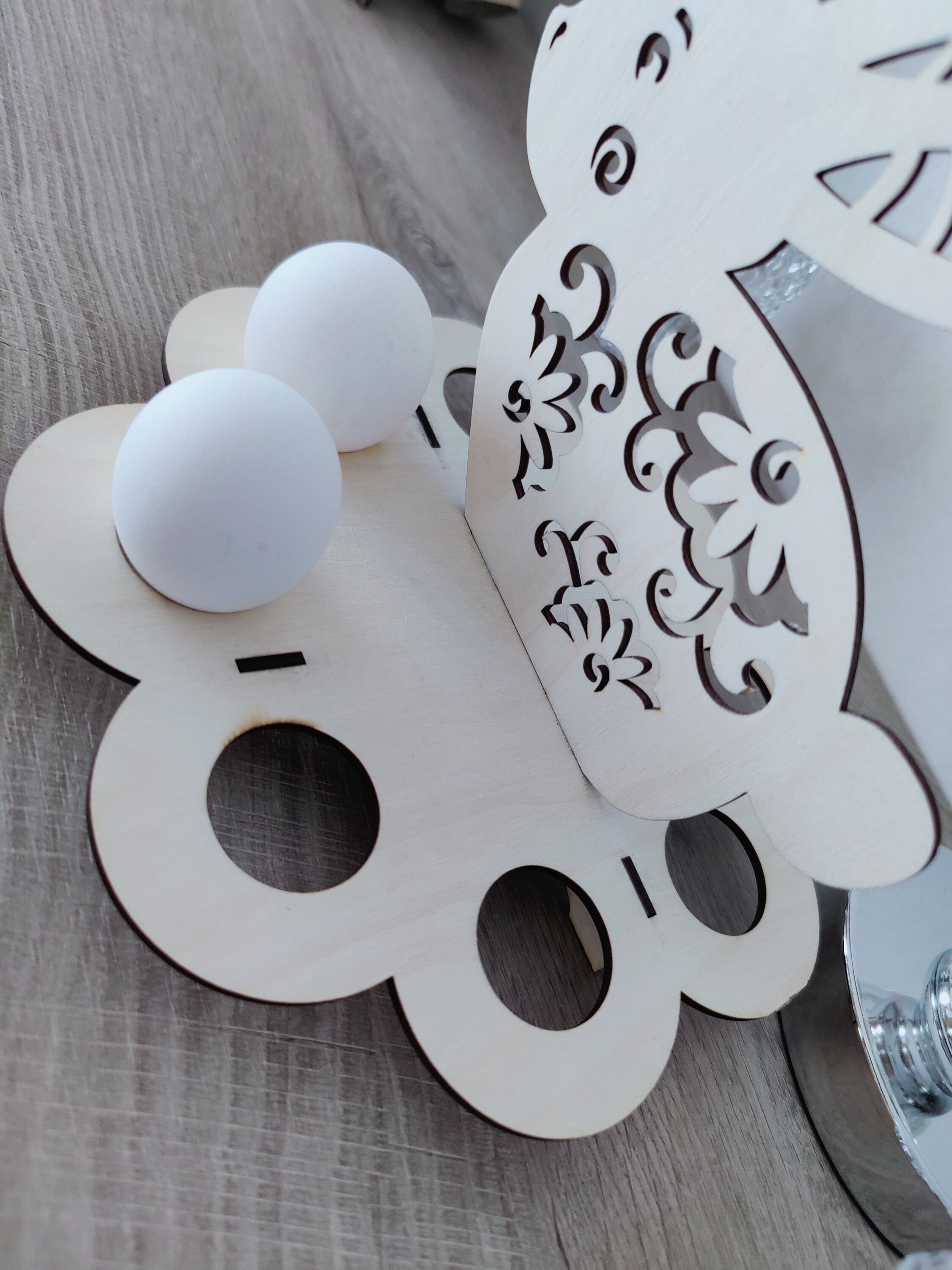 Easter Egg Holder Svg Laser Cut File, Egg Stand Svg, Easter Table Decor ...