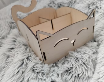 Wood Pen Holder, Box Holder 3mm wood, digital file for Laser Cutting maschin, Svg, Eps, Dxf, Ai.... Laser Cut File, diy kids craft