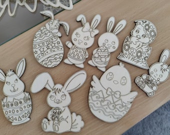 Easter DIY Paint Kit: Laser Cut Files for Glowforge (SVG, PDF)