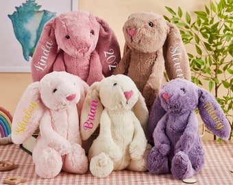 Personalized Stuffed Animal,Custom Baby Bunny,Personalized Baby Gift,Personalized Bunny Rabbit,Monogrammed Bunny for Baby Shower Gifts