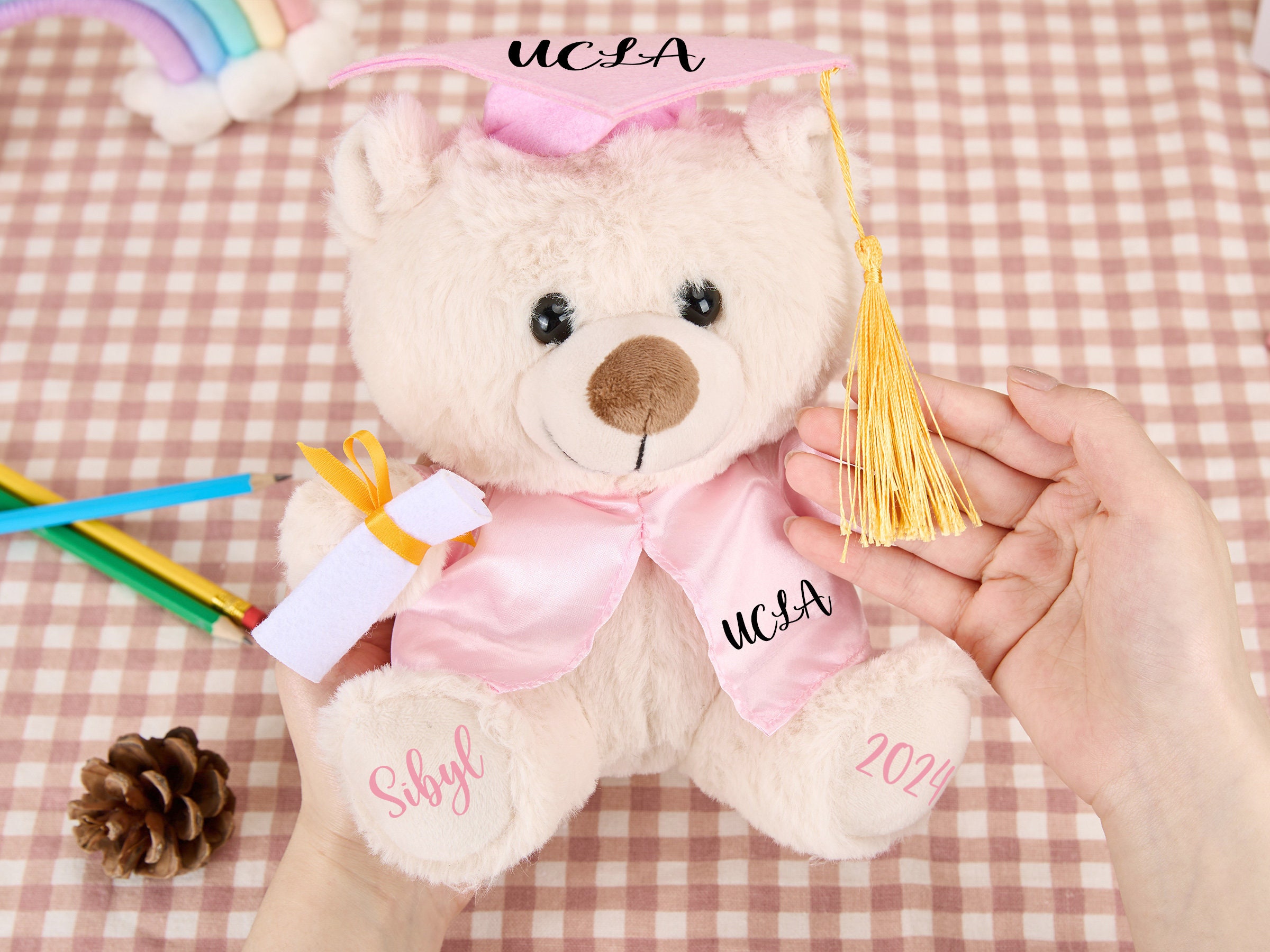 Personalized Grad Bear,custom Graduation Bear,graduation 2025 ...