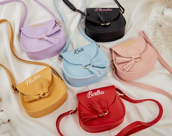 Girls Toddler purse Personalized Name Handbag Flower Girl First Purse School Bag Toddlers Kids Babies Spring Birthday Gift  Crossbody Purse