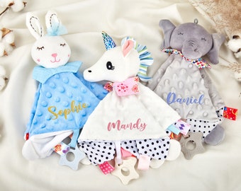 Personalized Baby comforter Embroidered plush comforter,Animal baby comforter blankets,Custom Baby Shower Gifts,Baby Gifts for New Moms