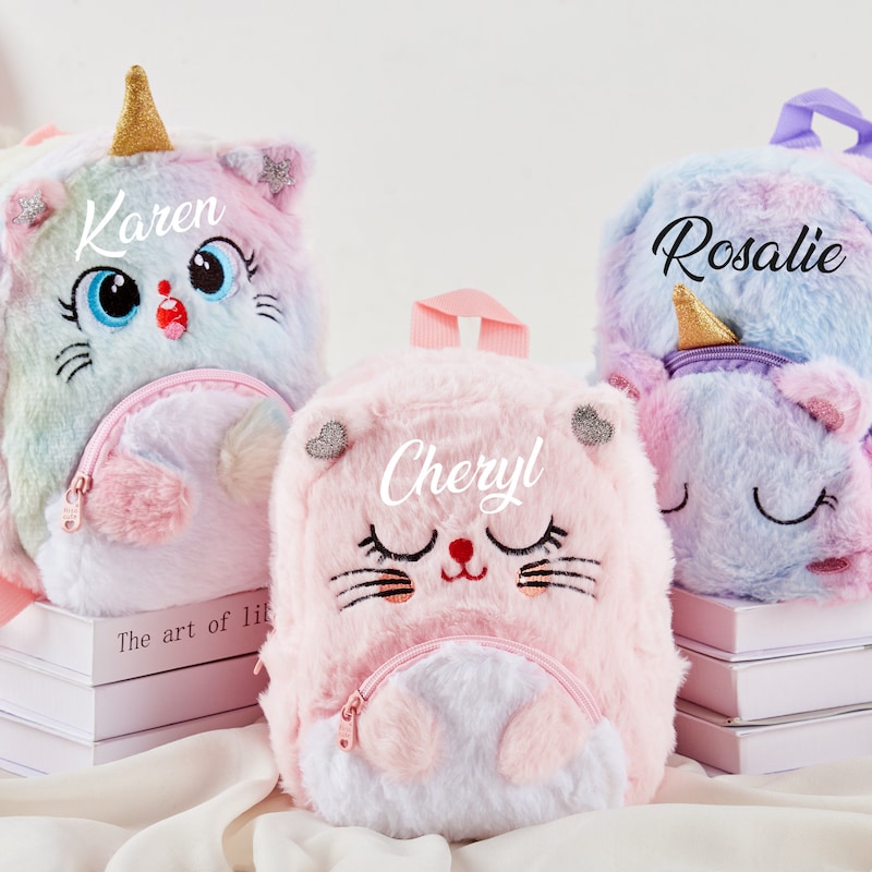 Unicorn Pattern Print Backpack main image 1