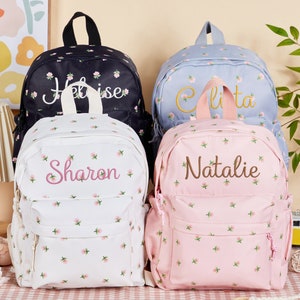 Sacs à dos personnalisés brodés pour enfants et tout-petits, sacs à dos personnalisés pour enfants avec nom, cartable pour enfants, cadeaux de rentrée