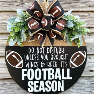 Football Door Hanger | Football Season | Football Wreath | Fall Wreath | Fall Door Hanger | Football Sign | Football Decor | Football Gift
