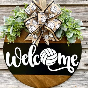 Volleyball Door Hanger | Welcome Door Hanger | Volleyball Decor | Door Wreath | Volleyball Gift | Front Door Decor | Welcome Door Sign