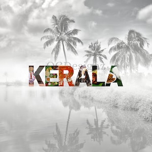 Beauty of Kerala Wall Art, Digital Download, Indian Desi Wall Art Print Poster, Kerala Poster