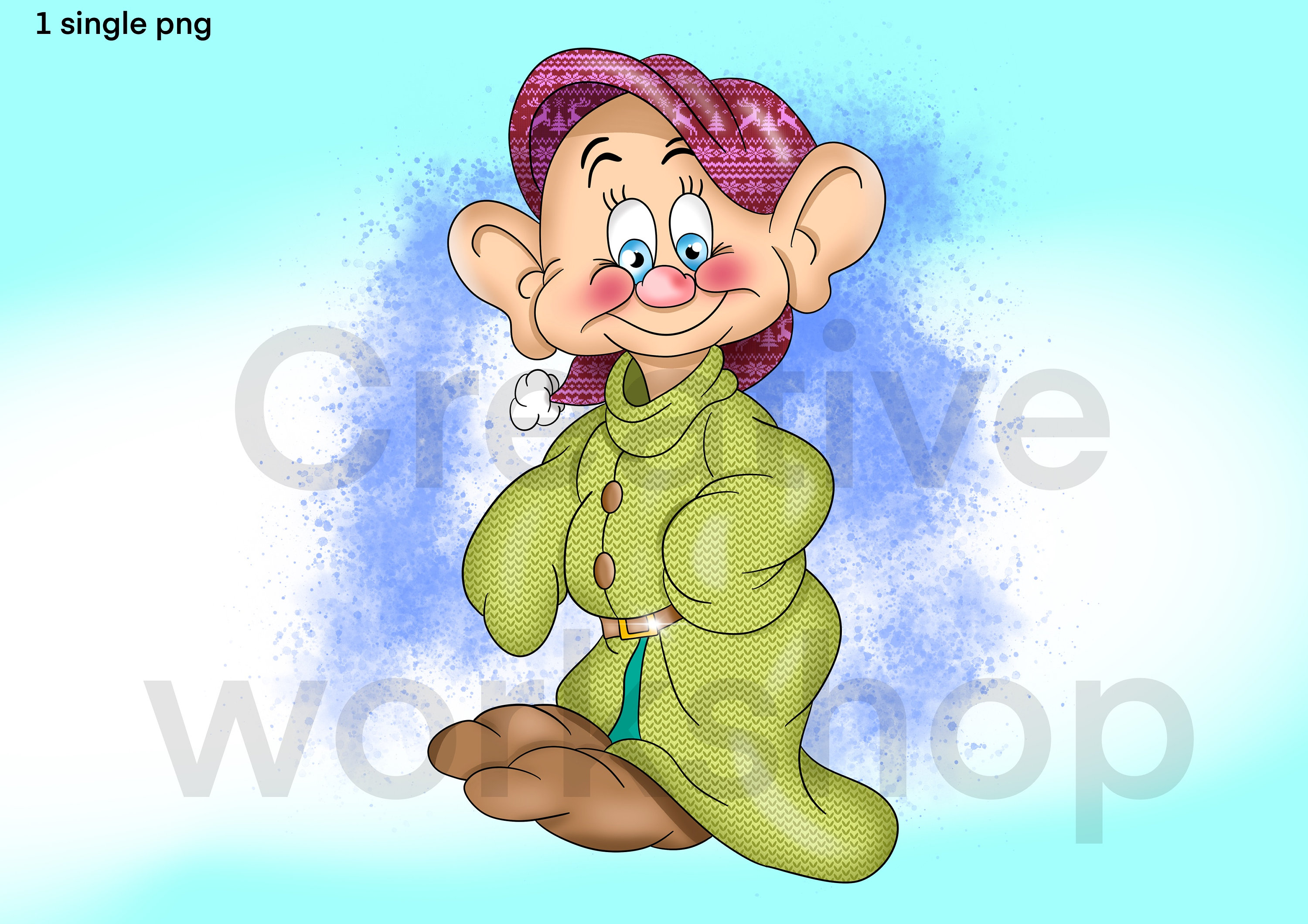 Cute Dopey Clipart, Dwarf Png, Dopey Dwarf Clipart, Princess Png