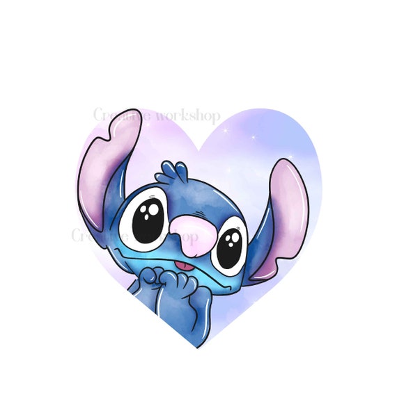 Cute Stitch Png, Stitch Clipart, Stitch Digital, Stitch Valentine