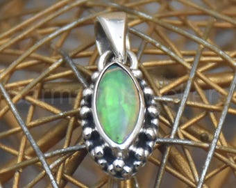 Opal Pendant: 925 Sterling Silver Gemstone Jewelry