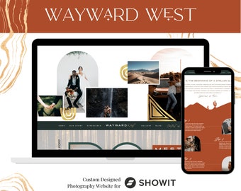 Wayward West Showit Template, Boho Photography Website (Instant Download)