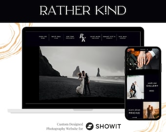 Showit Website Template, Luxury Photography Website Design