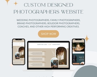 Ethereal Alpine Showit Website Template, Fotografie Website